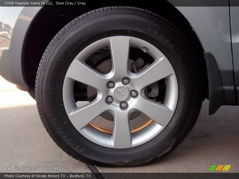 Steel Gray / Gray 2008 Hyundai Santa Fe GLS