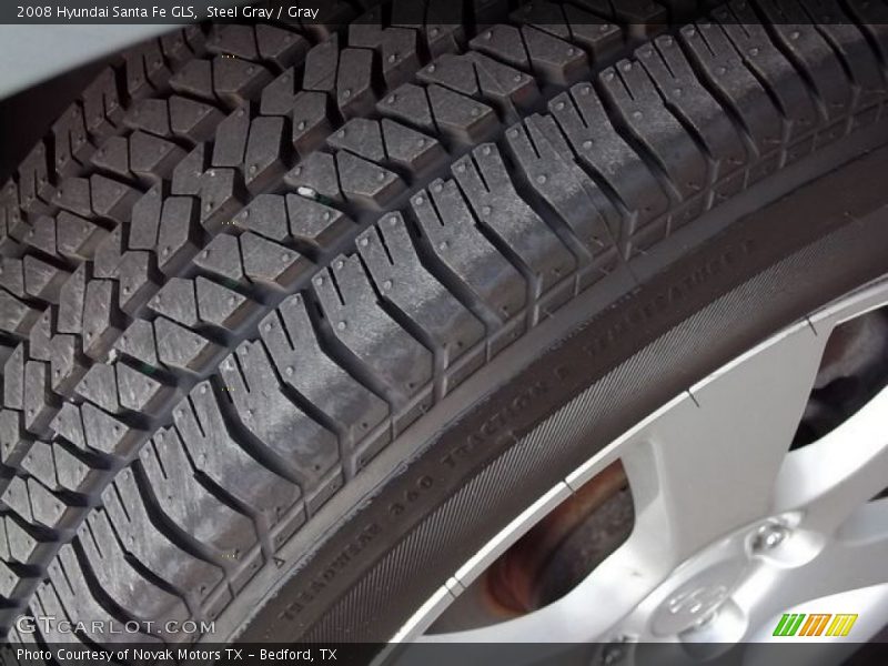 Steel Gray / Gray 2008 Hyundai Santa Fe GLS