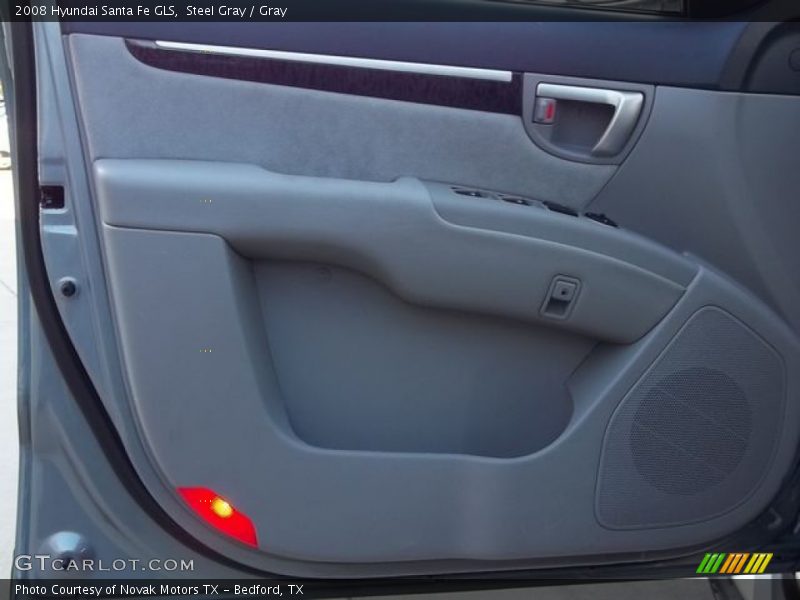 Steel Gray / Gray 2008 Hyundai Santa Fe GLS