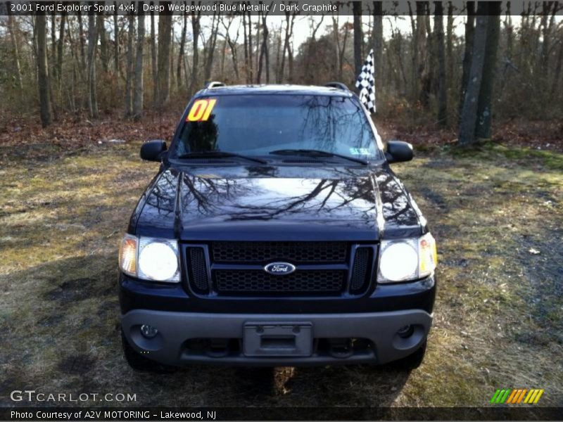 Deep Wedgewood Blue Metallic / Dark Graphite 2001 Ford Explorer Sport 4x4
