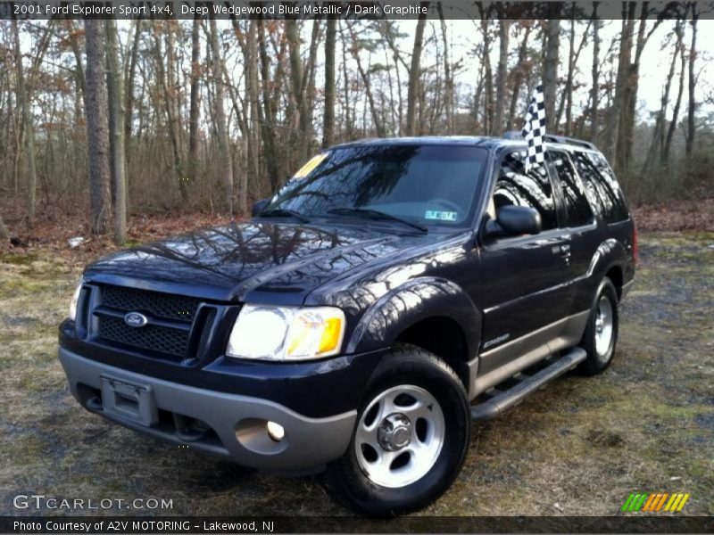 Deep Wedgewood Blue Metallic / Dark Graphite 2001 Ford Explorer Sport 4x4