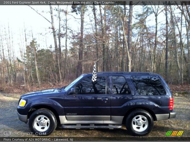 Deep Wedgewood Blue Metallic / Dark Graphite 2001 Ford Explorer Sport 4x4