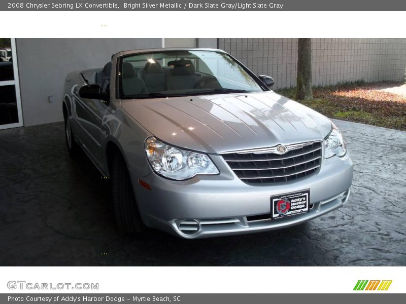 Bright Silver Metallic / Dark Slate Gray/Light Slate Gray 2008 Chrysler Sebring LX Convertible