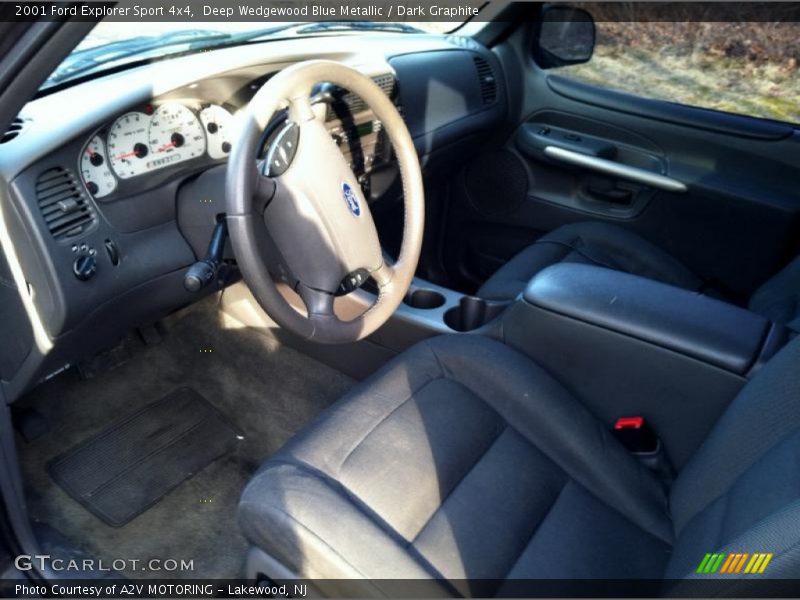 Deep Wedgewood Blue Metallic / Dark Graphite 2001 Ford Explorer Sport 4x4
