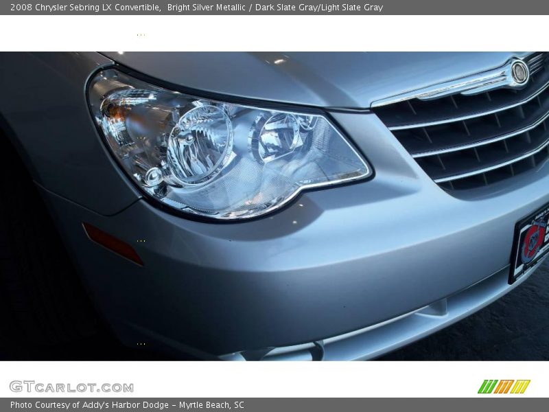 Bright Silver Metallic / Dark Slate Gray/Light Slate Gray 2008 Chrysler Sebring LX Convertible