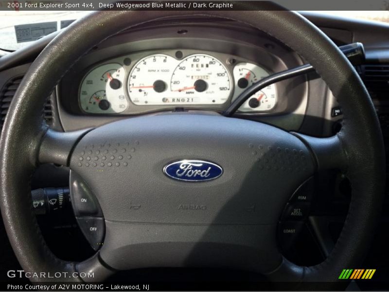 Deep Wedgewood Blue Metallic / Dark Graphite 2001 Ford Explorer Sport 4x4