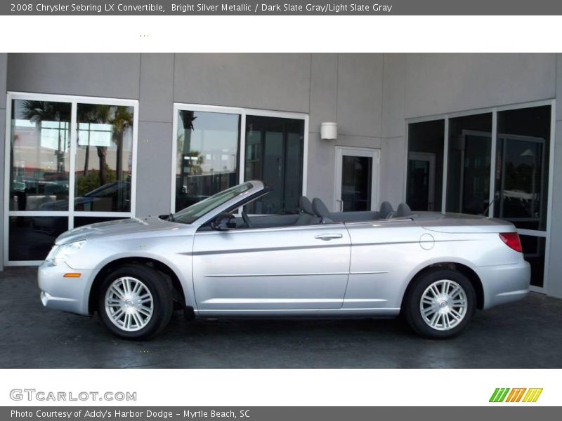 Bright Silver Metallic / Dark Slate Gray/Light Slate Gray 2008 Chrysler Sebring LX Convertible