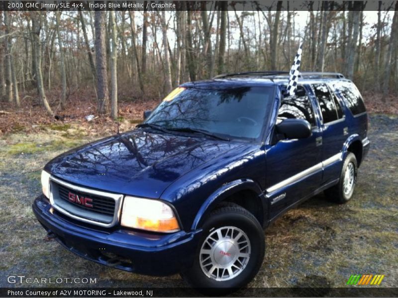 Indigo Blue Metallic / Graphite 2000 GMC Jimmy SLE 4x4