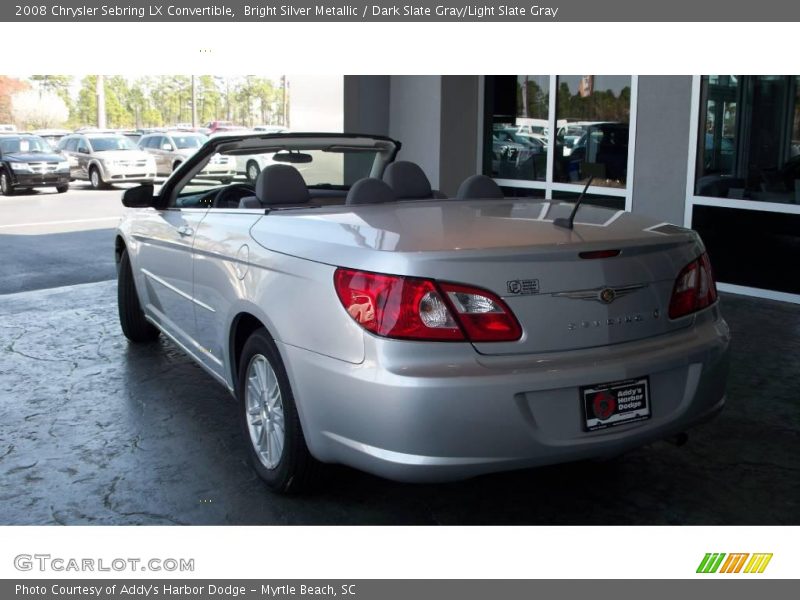 Bright Silver Metallic / Dark Slate Gray/Light Slate Gray 2008 Chrysler Sebring LX Convertible