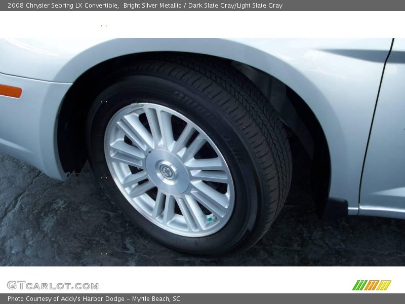 Bright Silver Metallic / Dark Slate Gray/Light Slate Gray 2008 Chrysler Sebring LX Convertible