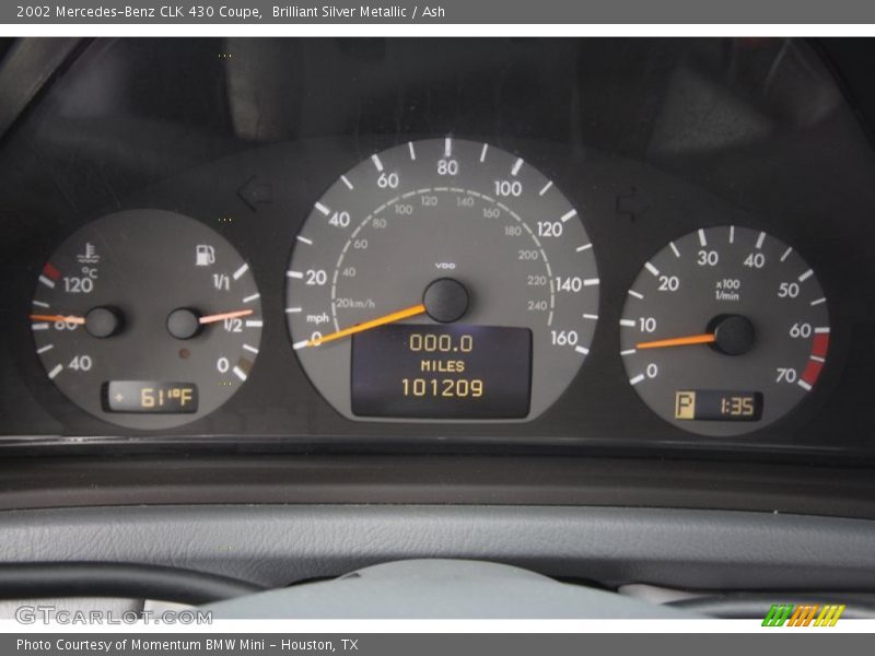  2002 CLK 430 Coupe 430 Coupe Gauges