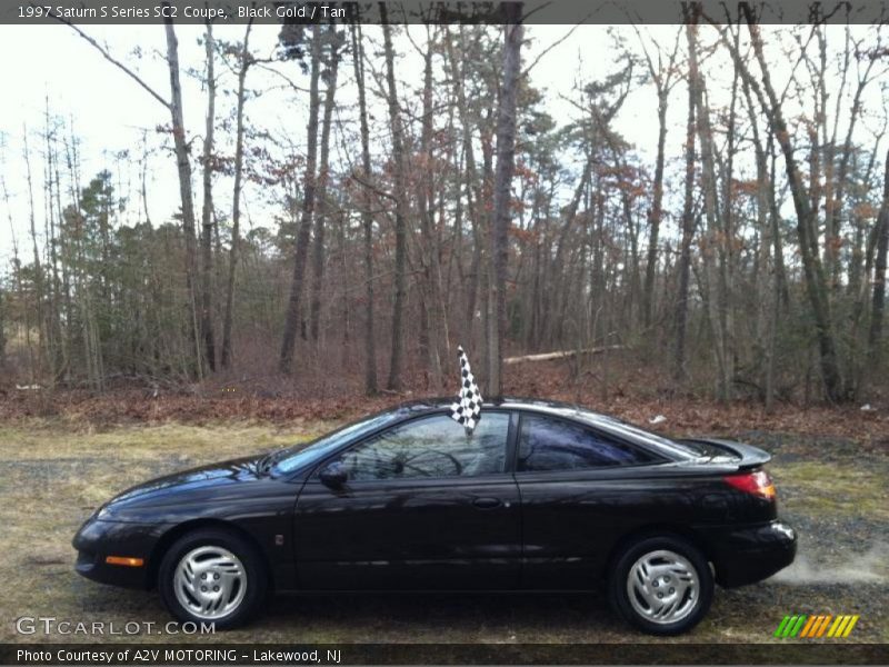 Black Gold / Tan 1997 Saturn S Series SC2 Coupe