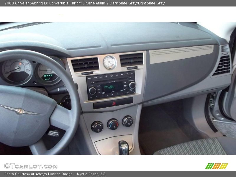 Bright Silver Metallic / Dark Slate Gray/Light Slate Gray 2008 Chrysler Sebring LX Convertible
