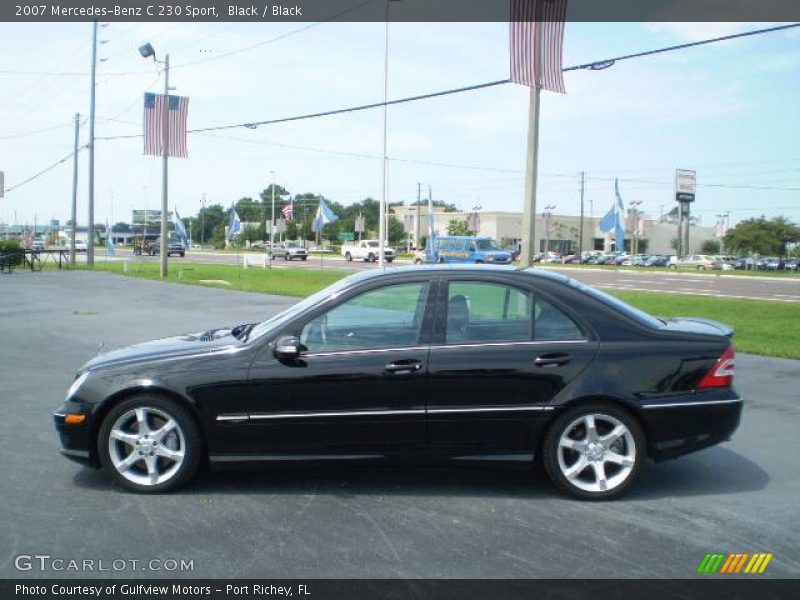 Black / Black 2007 Mercedes-Benz C 230 Sport