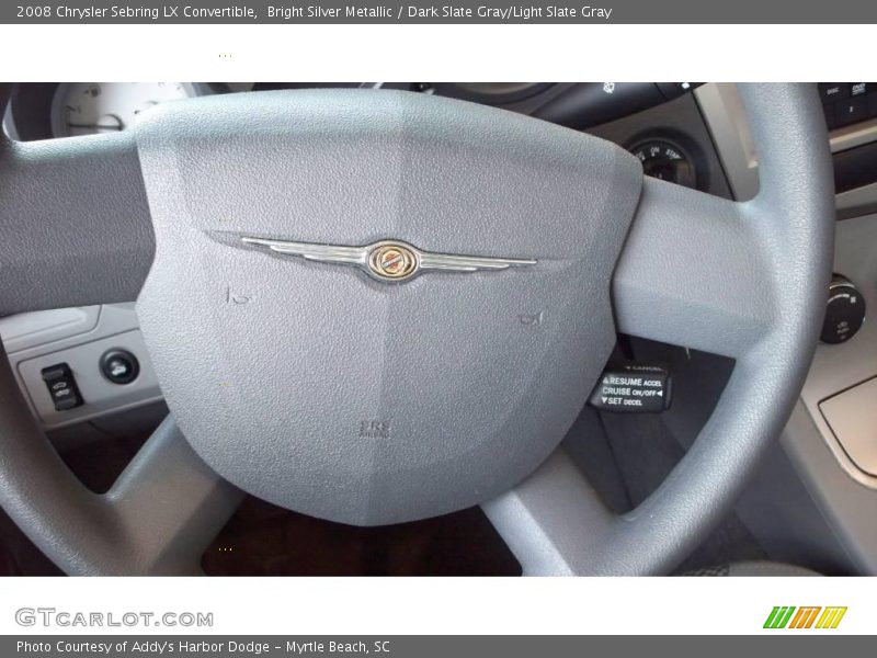 Bright Silver Metallic / Dark Slate Gray/Light Slate Gray 2008 Chrysler Sebring LX Convertible