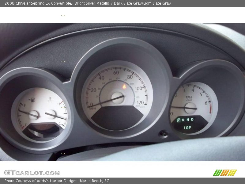 Bright Silver Metallic / Dark Slate Gray/Light Slate Gray 2008 Chrysler Sebring LX Convertible
