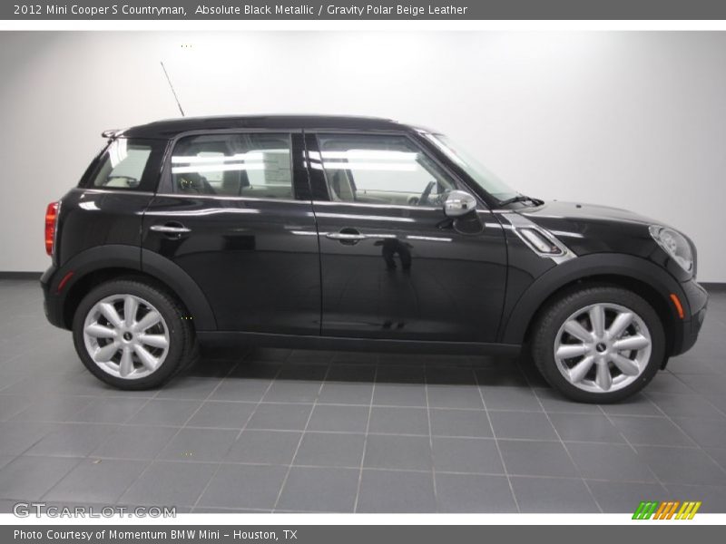 Absolute Black Metallic / Gravity Polar Beige Leather 2012 Mini Cooper S Countryman