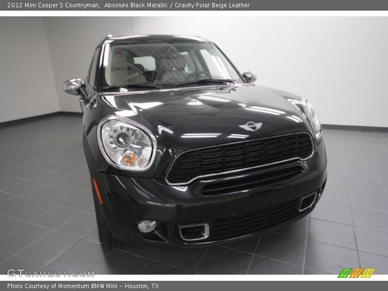Absolute Black Metallic / Gravity Polar Beige Leather 2012 Mini Cooper S Countryman