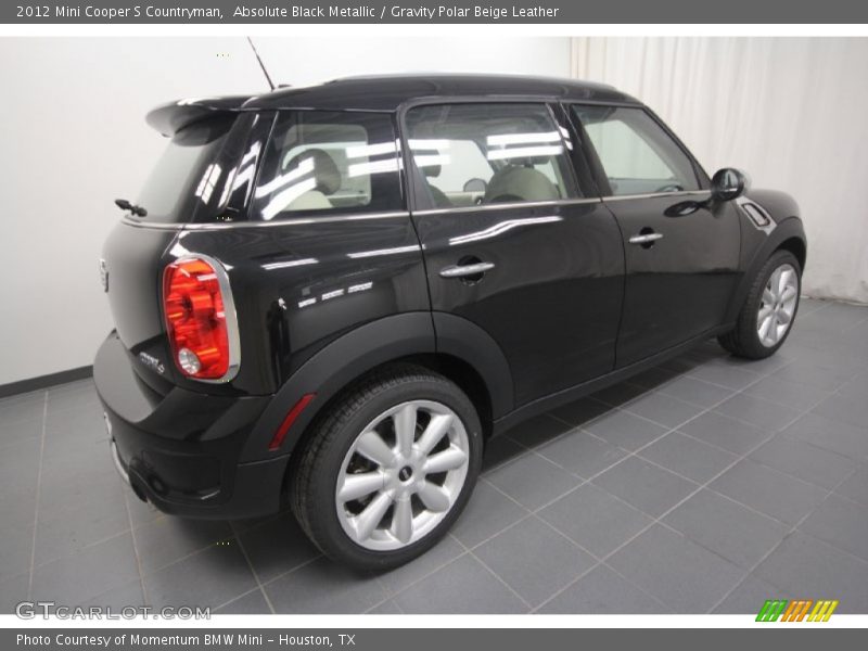 Absolute Black Metallic / Gravity Polar Beige Leather 2012 Mini Cooper S Countryman