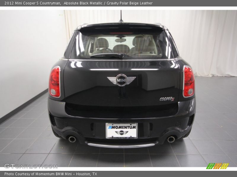 Absolute Black Metallic / Gravity Polar Beige Leather 2012 Mini Cooper S Countryman