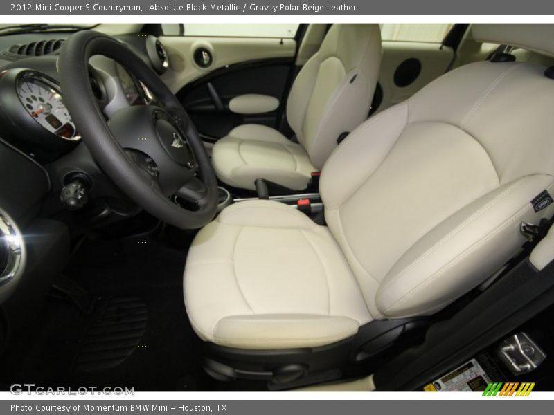 Absolute Black Metallic / Gravity Polar Beige Leather 2012 Mini Cooper S Countryman