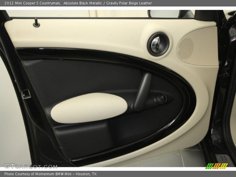Absolute Black Metallic / Gravity Polar Beige Leather 2012 Mini Cooper S Countryman