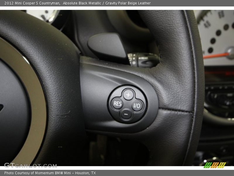 Absolute Black Metallic / Gravity Polar Beige Leather 2012 Mini Cooper S Countryman