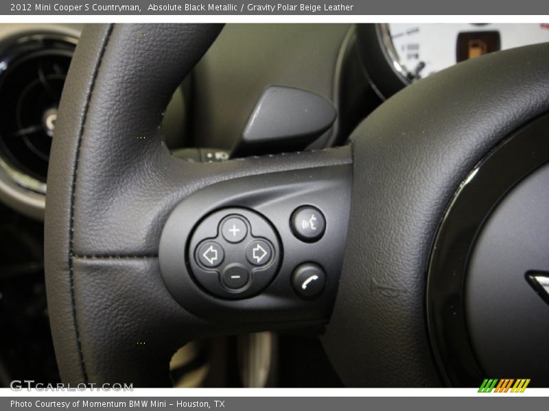 Absolute Black Metallic / Gravity Polar Beige Leather 2012 Mini Cooper S Countryman