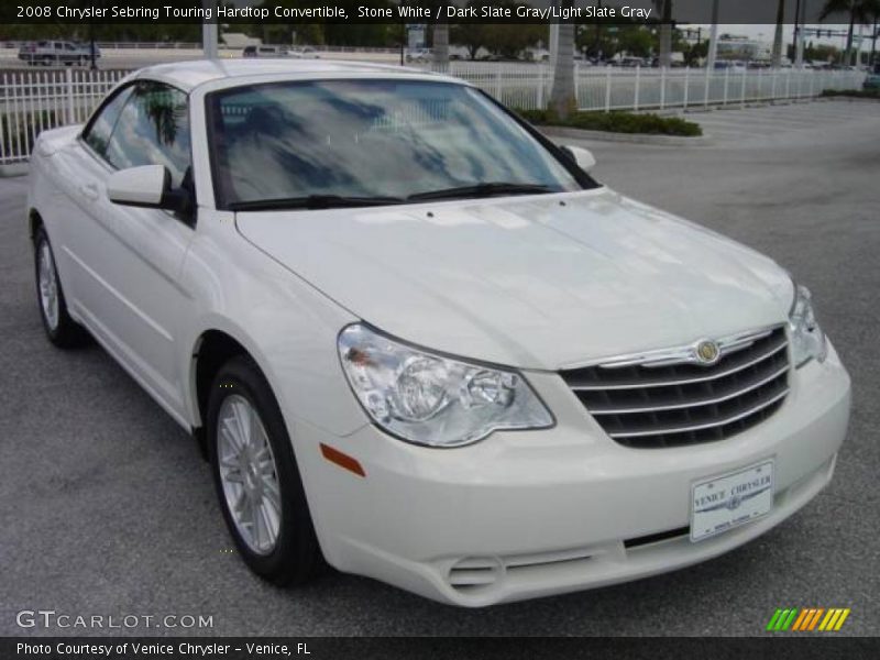 Stone White / Dark Slate Gray/Light Slate Gray 2008 Chrysler Sebring Touring Hardtop Convertible