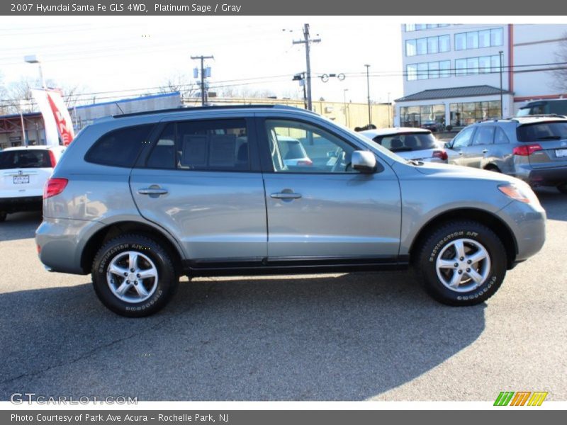 Platinum Sage / Gray 2007 Hyundai Santa Fe GLS 4WD