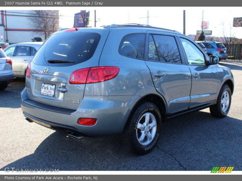 Platinum Sage / Gray 2007 Hyundai Santa Fe GLS 4WD