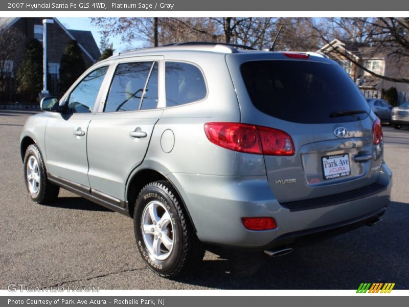 Platinum Sage / Gray 2007 Hyundai Santa Fe GLS 4WD