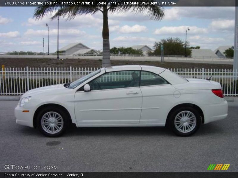 Stone White / Dark Slate Gray/Light Slate Gray 2008 Chrysler Sebring Touring Hardtop Convertible