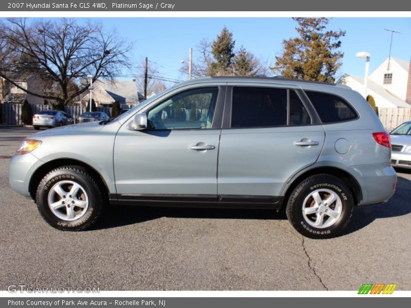 Platinum Sage / Gray 2007 Hyundai Santa Fe GLS 4WD