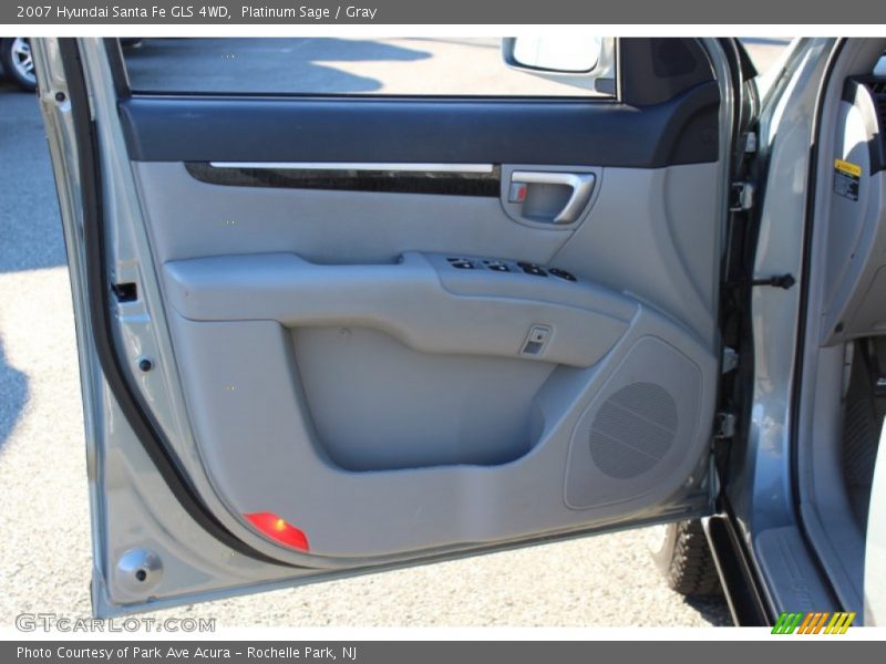 Platinum Sage / Gray 2007 Hyundai Santa Fe GLS 4WD