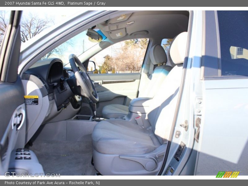 Platinum Sage / Gray 2007 Hyundai Santa Fe GLS 4WD