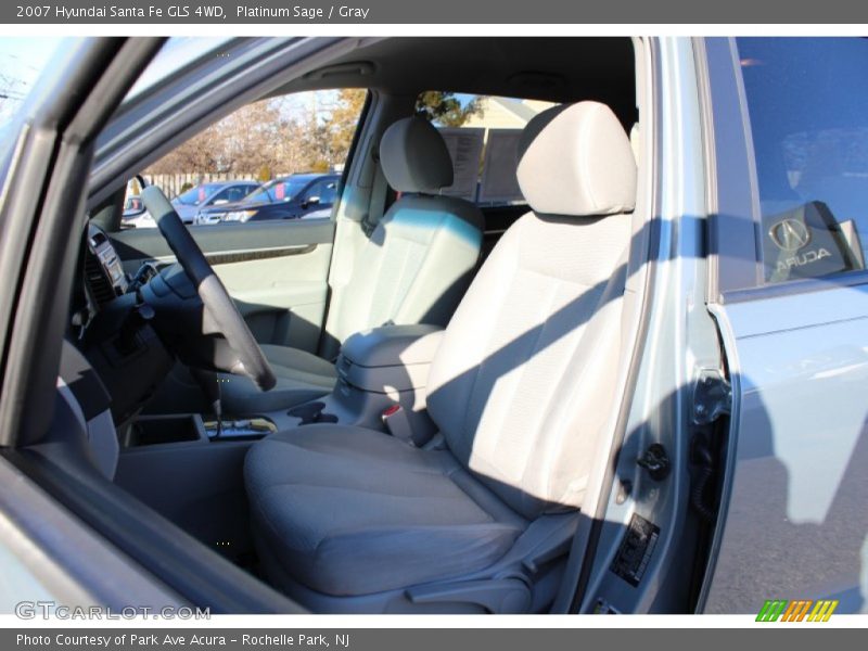 Platinum Sage / Gray 2007 Hyundai Santa Fe GLS 4WD