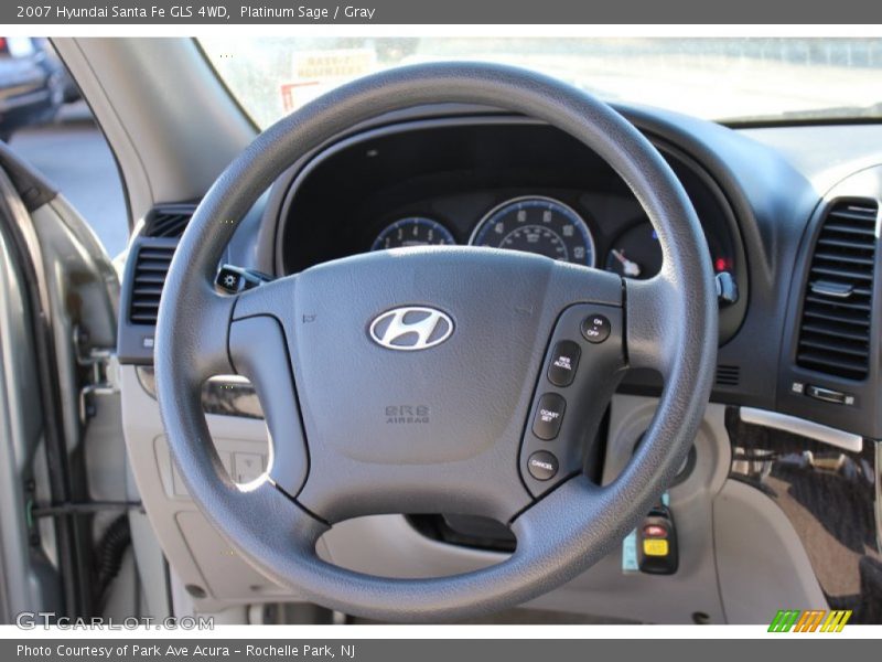 Platinum Sage / Gray 2007 Hyundai Santa Fe GLS 4WD