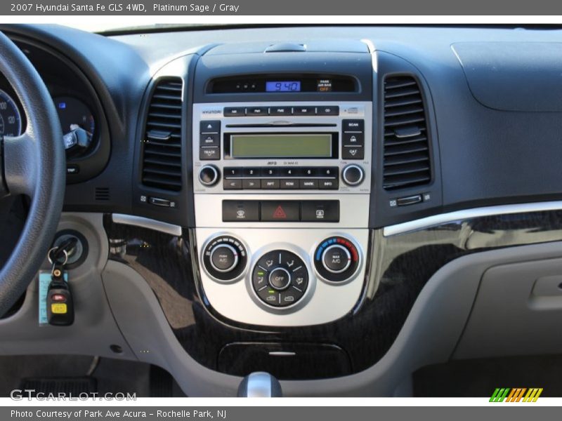 Platinum Sage / Gray 2007 Hyundai Santa Fe GLS 4WD