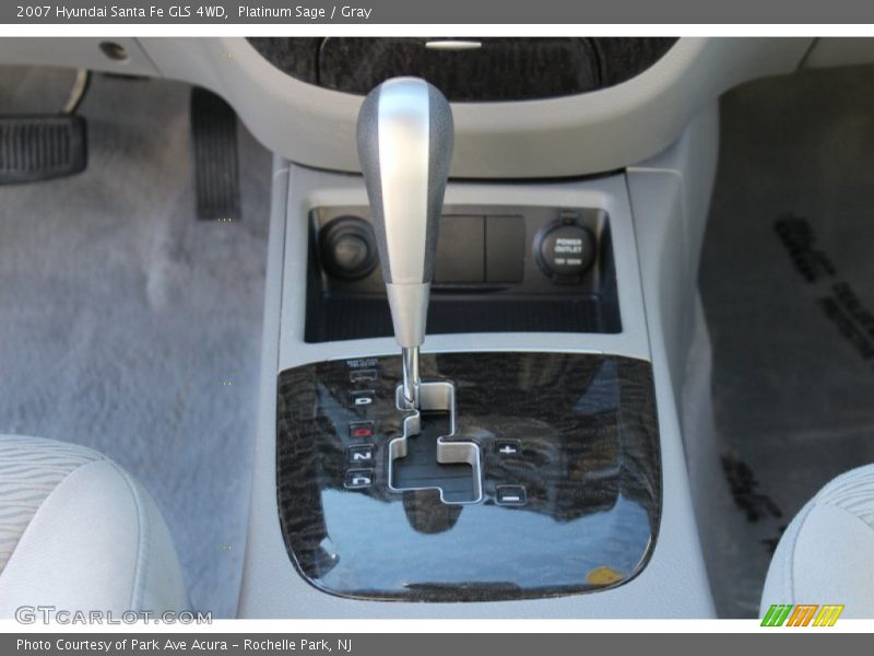 Platinum Sage / Gray 2007 Hyundai Santa Fe GLS 4WD