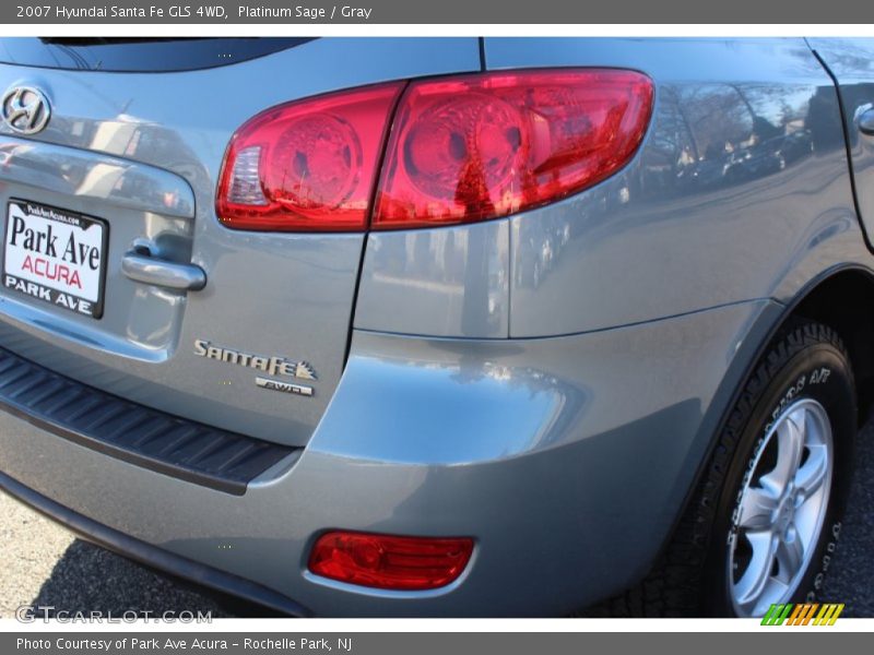 Platinum Sage / Gray 2007 Hyundai Santa Fe GLS 4WD