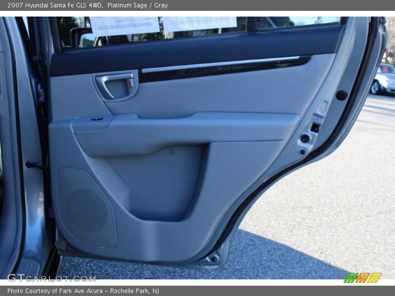 Platinum Sage / Gray 2007 Hyundai Santa Fe GLS 4WD