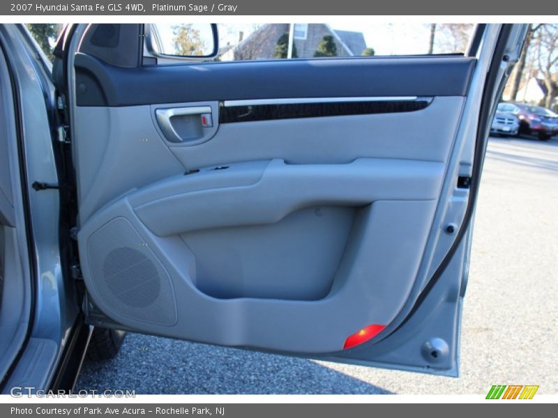 Platinum Sage / Gray 2007 Hyundai Santa Fe GLS 4WD