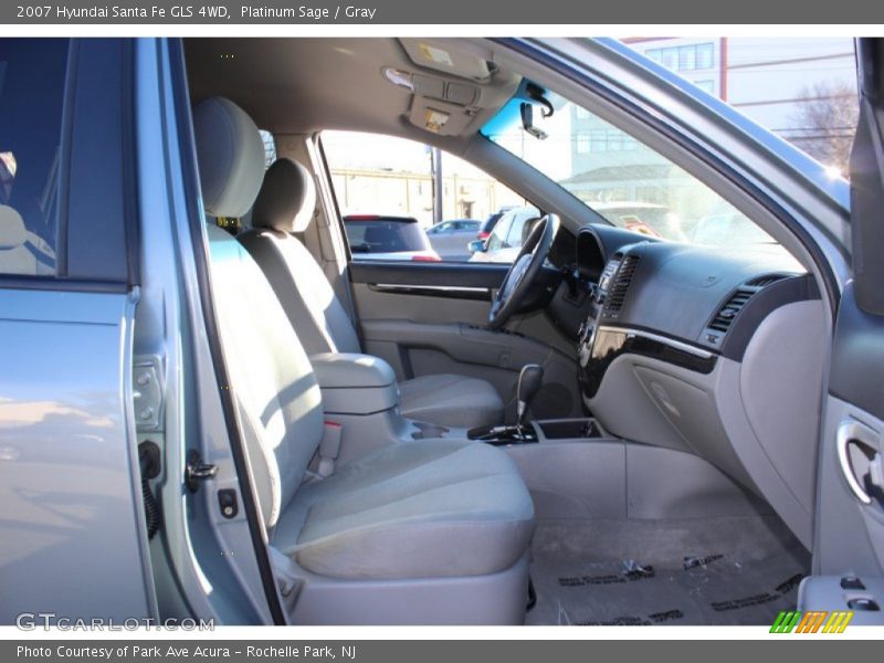Platinum Sage / Gray 2007 Hyundai Santa Fe GLS 4WD