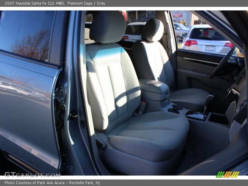 Platinum Sage / Gray 2007 Hyundai Santa Fe GLS 4WD