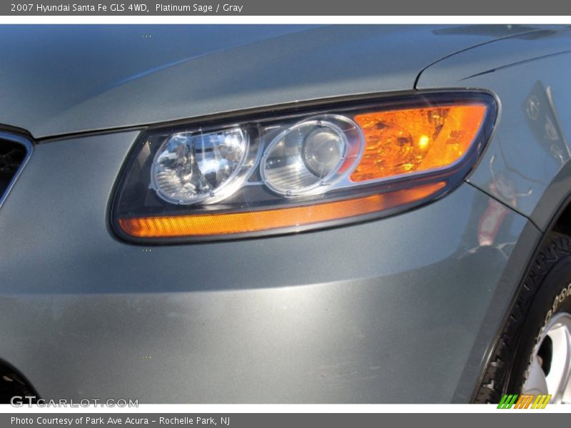 Platinum Sage / Gray 2007 Hyundai Santa Fe GLS 4WD