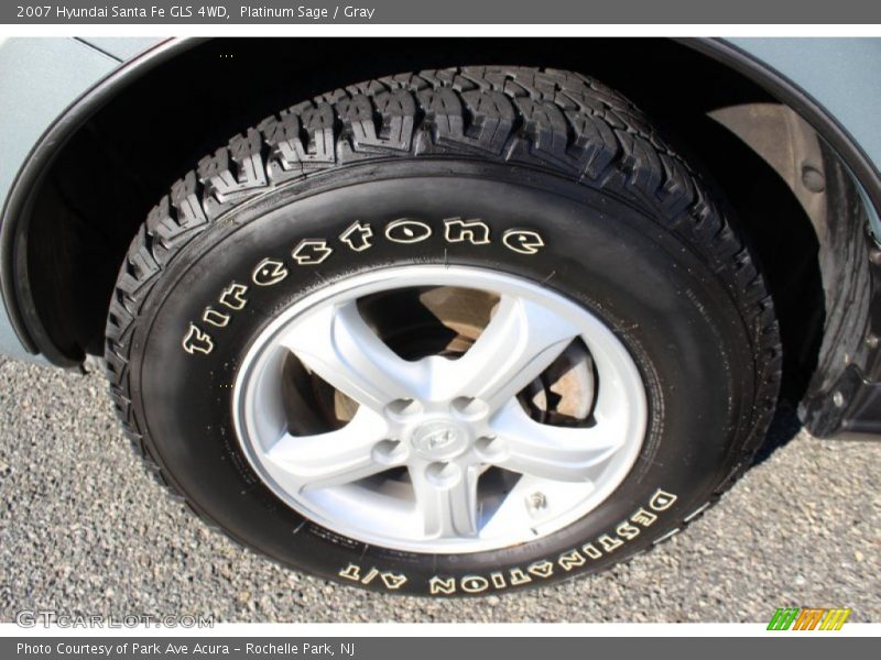 Platinum Sage / Gray 2007 Hyundai Santa Fe GLS 4WD