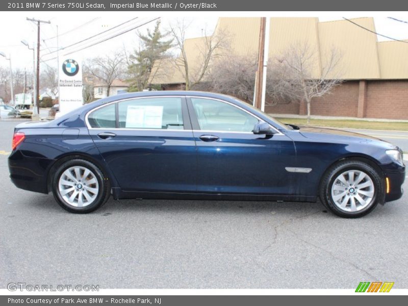 Imperial Blue Metallic / Oyster/Black 2011 BMW 7 Series 750Li Sedan