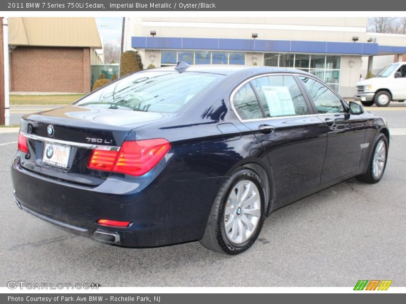 Imperial Blue Metallic / Oyster/Black 2011 BMW 7 Series 750Li Sedan