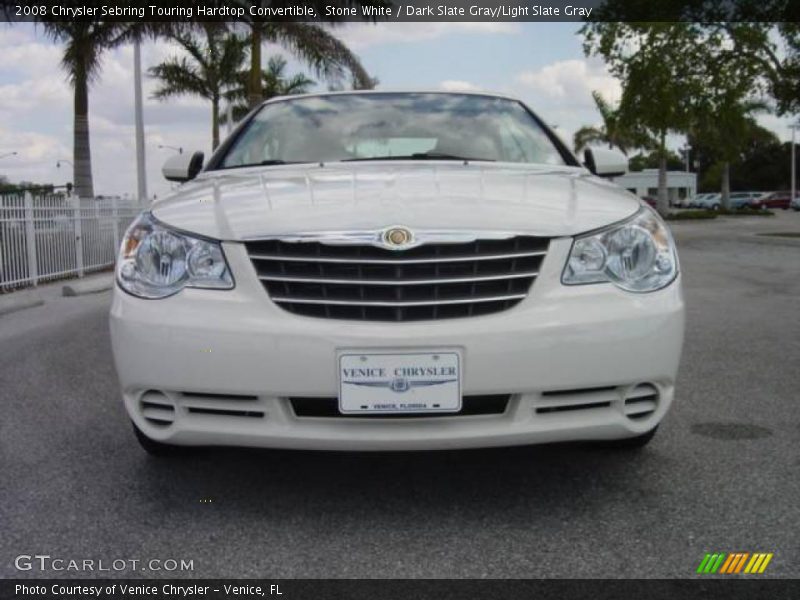 Stone White / Dark Slate Gray/Light Slate Gray 2008 Chrysler Sebring Touring Hardtop Convertible